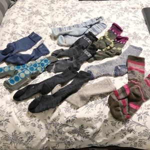 Lot of wool blend socks for repurposing